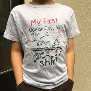 Gray Ocean City T-Shirt
